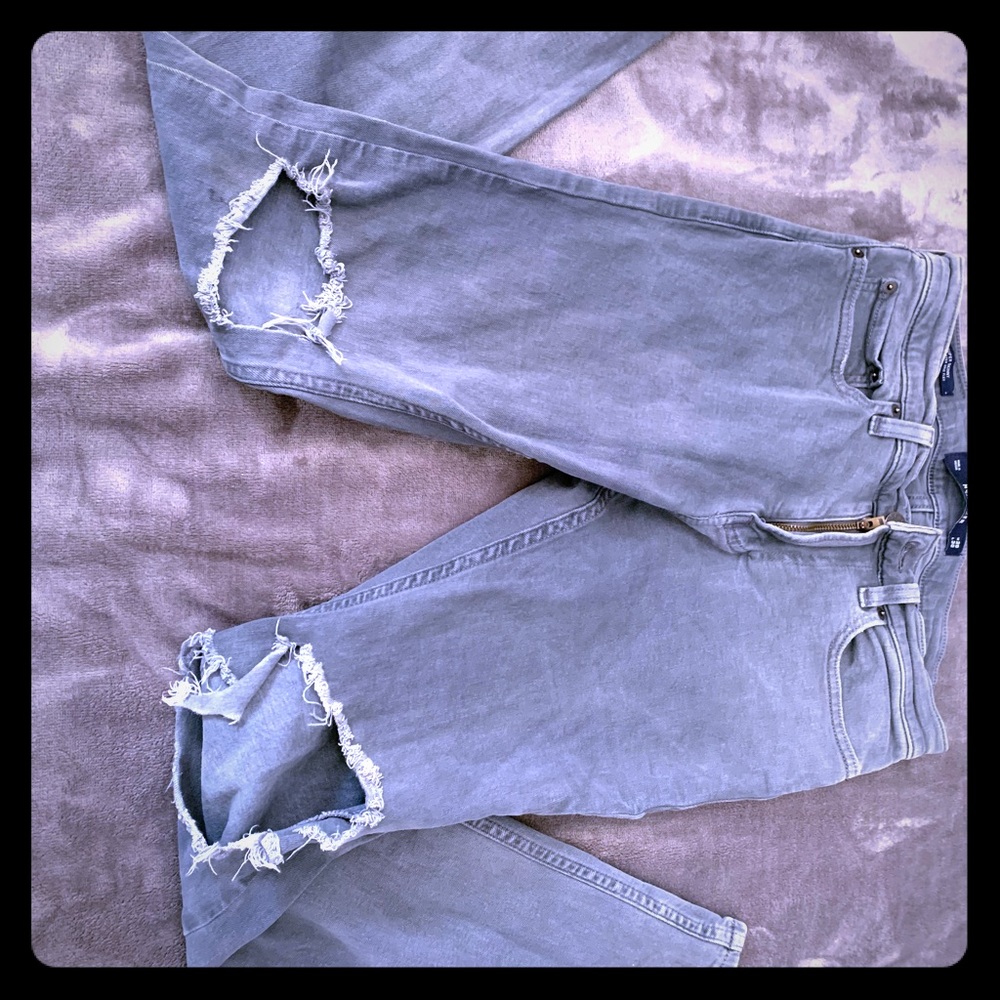 Gray  hollister jeans